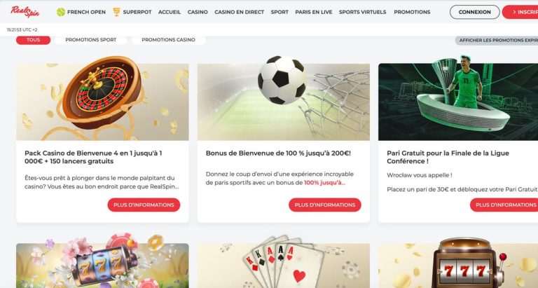 Real Spin Casino bonus